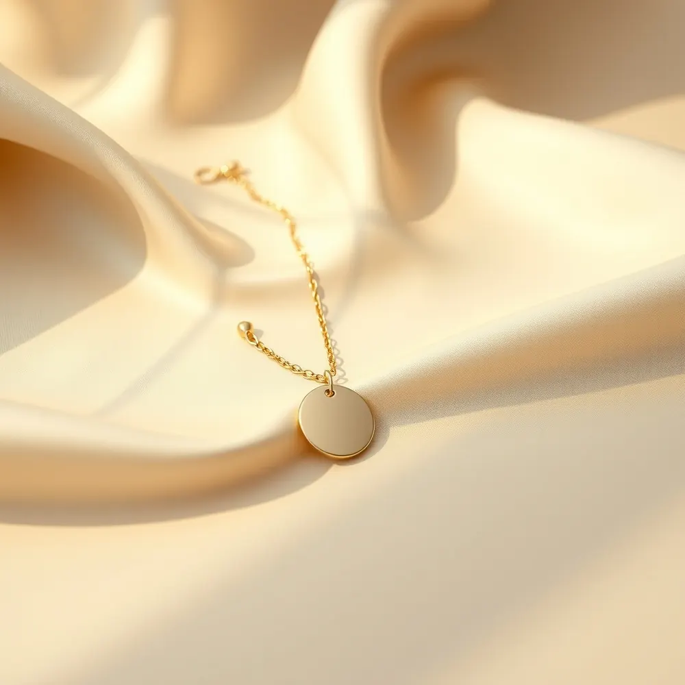 Médaille à Graver — Mimzia, bracelet plaqué or — gravure offerte