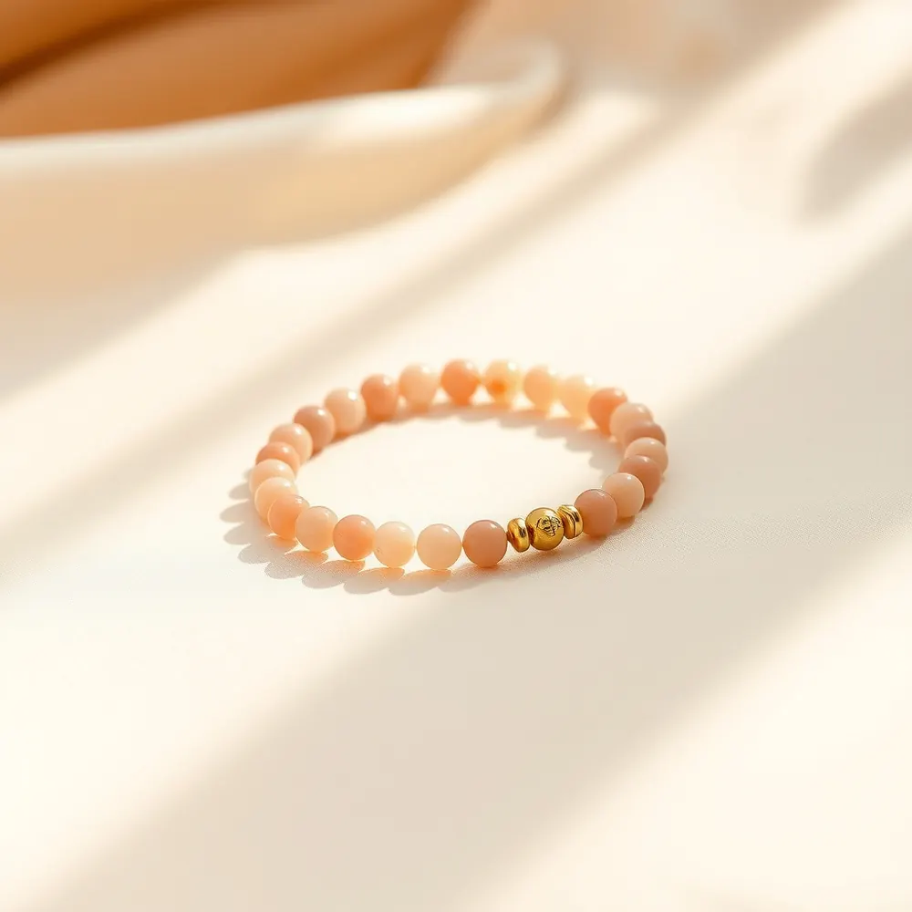 Perles de Roche — Mimzia, bracelet pierres naturelles & acier doré